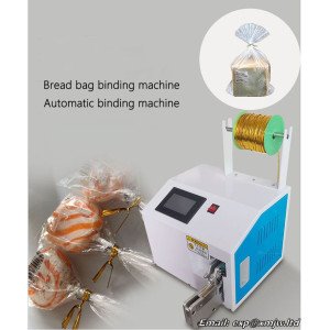 Bread bag Binding machine Automatic candy/Lollipops Binding machine Daily Necessities/Clothes hanger/Food Gold wire Binder