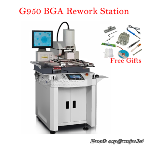 G950 Semi-automatic 3 Zones Max 63x61CM Big Area Hot Air IR Gas 3 In 1 Mix Heating Align BGA Rework Station 220V 8000W