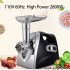 220V、110V 60Hz Electric meat grinder Stainless steel Meat Mincer 2800W Sausage filler machine