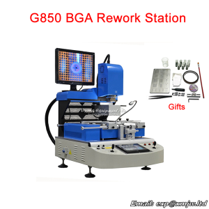G850 Semi-automatic 3 Zones Max 50x45cm Big Area Hot Air Align BGA Rework Station 220V 6800W