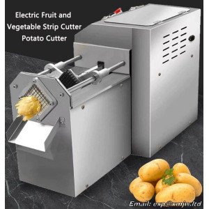 Electric French fries machine Large Commercial Fruit Vegetable Strip Cutting machine Carrot/Cucumber/Onion/Potato Cutter