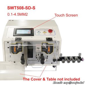 SWT508SD-S Touch Screen Automatic Wire Stripping Peeling Cutting Machine SWT508SD 220V 110V Cable Cutter Stripper 0.1-4.5mm2