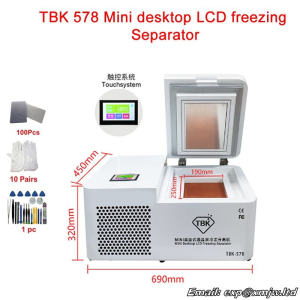 TBK 578 Mini Desktop LCD Freezing Separating Machine 800W Minus 185 Degree For iPhone Tablet Screen Repair 220V 110V