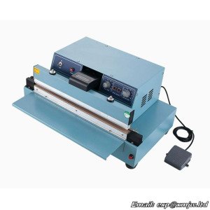 450-type Desktop Semi-Automatic Hot Sealing Machine 8mm Plastic film Aluminum foil bag Sealer Food Packaging and Sealing machine