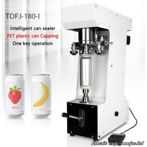 Automatic can sealing machine Intelligent can sealer Electric can seamer Double motor PET plastic can Tin can capping machine