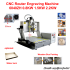 6040 4Axis CNC Router Engraving Drilling Milling Machine 0.8 1.5 2.2KW Spindle With Water Tank Metal Wood Working