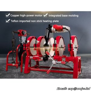 Hand operated hot melt Butt welding machine 63-200mm Butt welder PPR PE pipe Water pipe fusion splicer 1800w