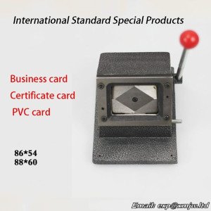 Driving permit cutting machine 88*60 License photo ID card Cutter manual PVC card cutter 86*54mm Round angle