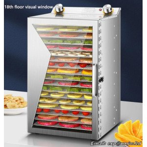 Fruit drying machine 18th floor Commercial high capacity Food Pet Snacks Meat Vegetables Dryer 360 ° Heating Dried fruit machine