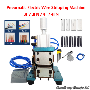 3F 4FN Pneumatic Electric Wire Stripping Machine Small Mini Power Cord Cable Hot Peeling Machine