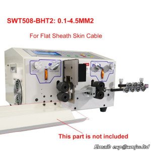 BHT2 Automatic Cable Stripping Peeling Cutting Machine 0.1-4.5MM2 Double Flat Sheath Skin Wire Cutter Stripper 220V 110V