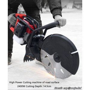 Gasoline Power Slotting machine Water and Electricity installation Dustless Wall Cutter Cement road/Concrete Grooving machine