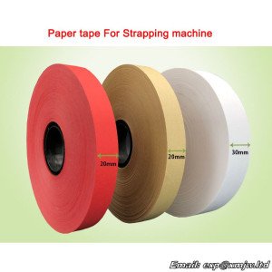 30mm Width Paper tape For Strapping machine/Banding machine Hot melt tape, Kraft paper, Brown wrapping paper 150m/roll