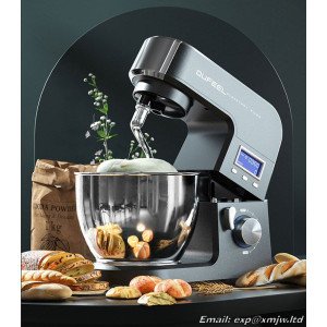 Full-Automatic Kneading dough machine All metal Cast aluminum body Electronic display screen Electric Doughmaker+Stiring+Whisk