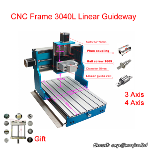 CNC Frame 3040L Linear Guideway 3 Axis 4Axis For DIY Engraving Drilling Milling Machine