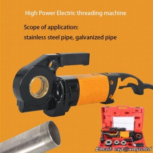 Hand-Held Stainless Steel Pipe Threading Machine Hank Simpul Mesin untuk Pipa Galvanis 4 / 2 