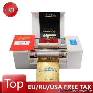 LY 400C Hot Foil Press Stamping Machine Digital Printer Color Business Card Printing With Rolling Reel Kit