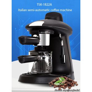 Espresso Italian coffee machine TSK-1822A Household small mini semi-automatic Steam grinding pot Fancy coffee machine