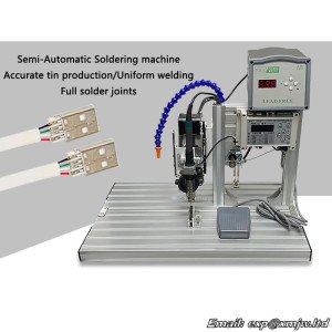 Semi-Automatic Soldering machine Lamp strip Circuit board Tin Solder Pedal-type USB switch chip Spot Tin Soldering machine