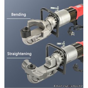 Portable Electric Hydraulic Steel bar Bending machine/Straightening machine Thread Steel Copper bar Bender and Straightener