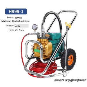 High power 5500W/5800W Emulsion paint Engineering Paint Sprayer Multi functional Electric High Pressure Airless Spraying Machine