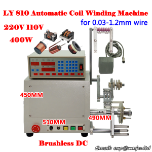 0.03-1.2MM Wire 810 Automatic Coil Winder Winding Machine High Quality 220V/110V 400W